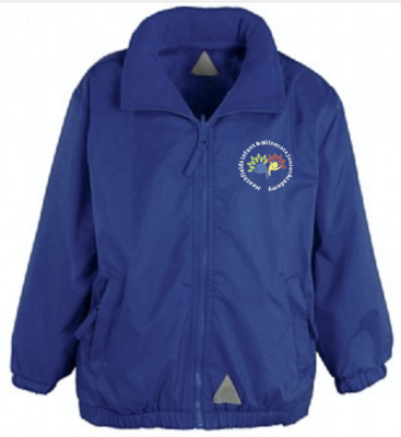 Wilnecote Royal Blue Reversible Coat with School Logo