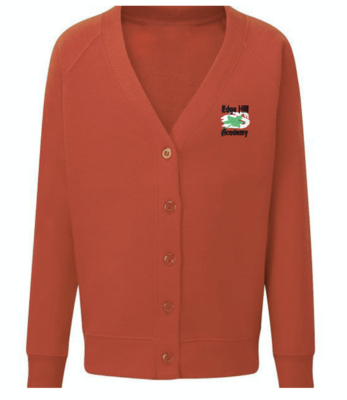 Edge Hill Academy Red Cardigan with School Logo