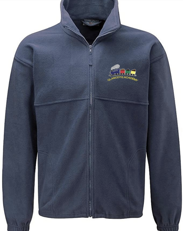 Glascote Academy Navy Fleece with School Logo