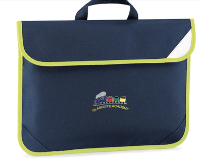 Glascote Academy Navy Book Bag with School Logo