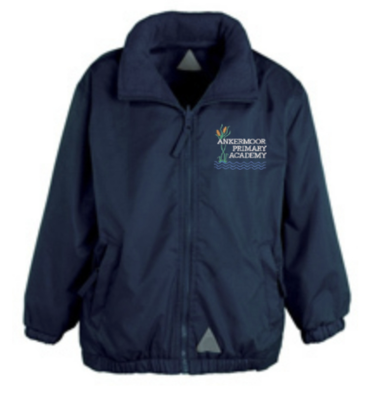 Ankermoor Navy Reversible Coat with School Logo
