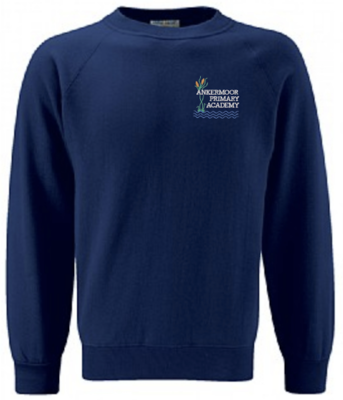 Ankermoor Navy Sweatshirt with School Logo