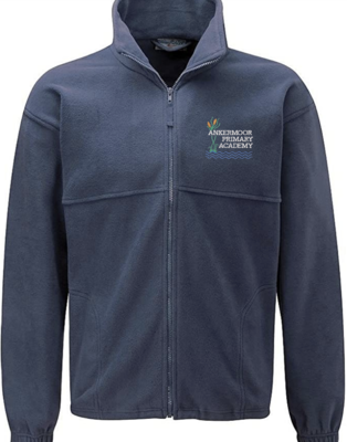 Ankermoor Navy Fleece with School Logo