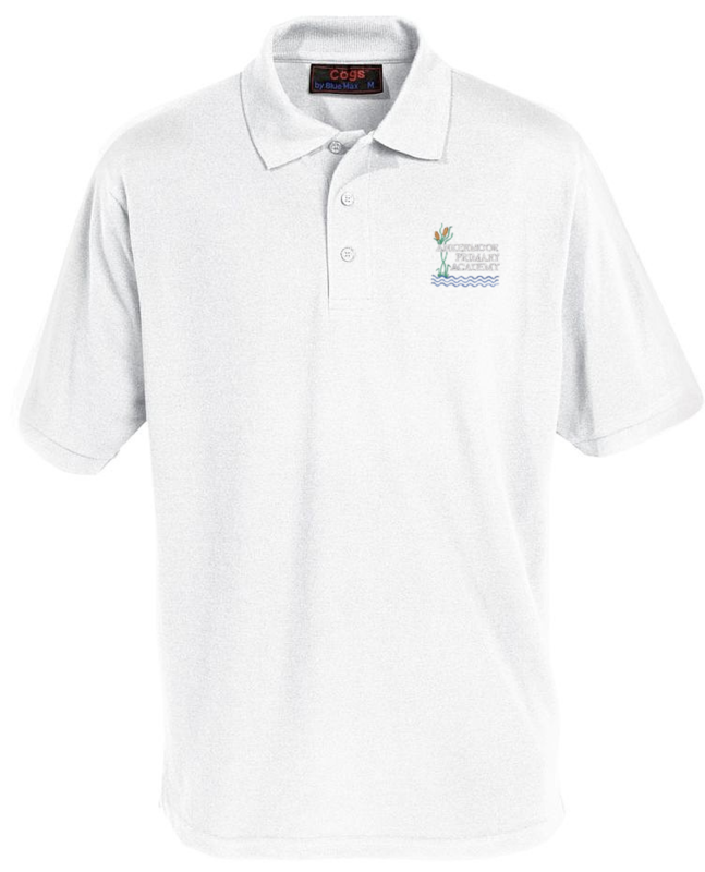 Ankermoor White Polo with School Logo