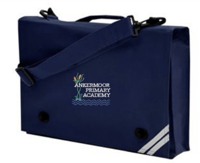 Ankermoor Navy Document Case with School Logo