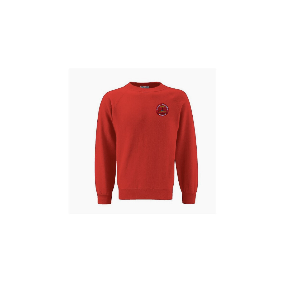 Repton Red Sweatshirt with School Logo