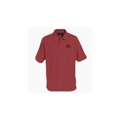 Repton Red Polo with School Logo