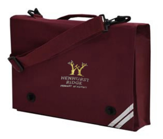 Henhurst Ridge Maroon Junior Document Case with School Logo