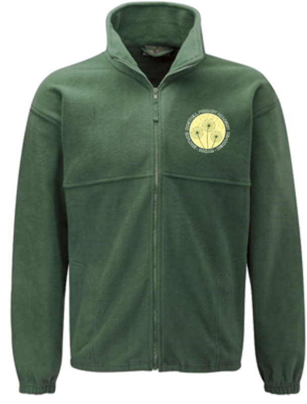 Dosthill Bottle Green Fleece with School Logo