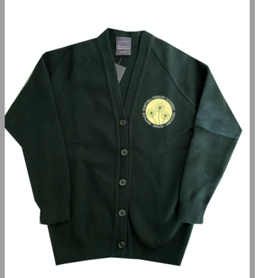 Dosthill Knitted Cardigan with School Logo