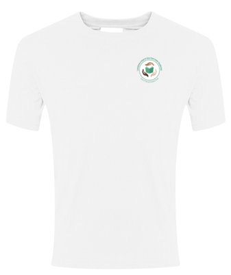Lansdowne Infants White PE T-Shirt with New School Logo