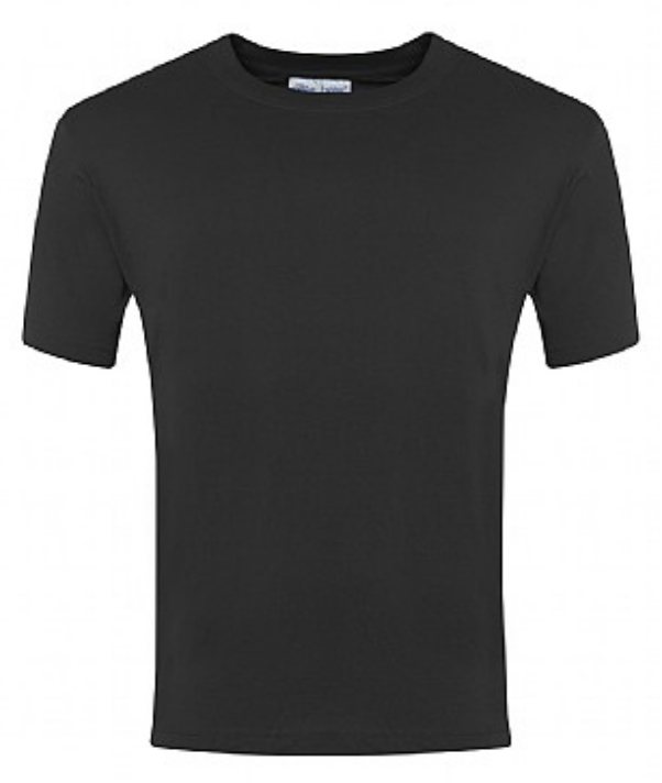 Fairmeadows Forest School Black PE T-Shirt with Logo (optional)