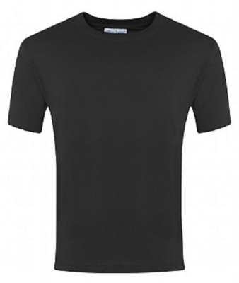 Fairmeadows Forest School Black PE T-Shirt with Logo (optional)