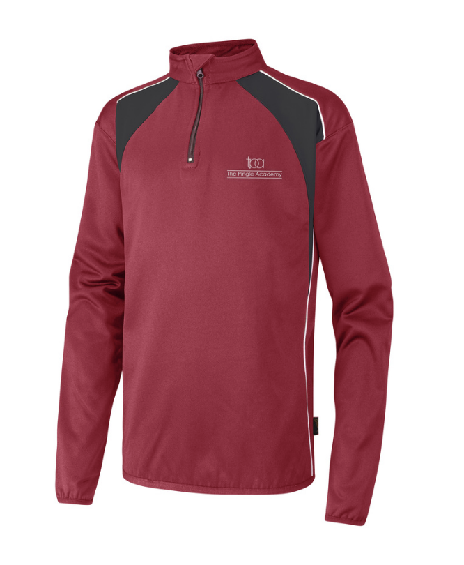 Pingle Academy NEW 1/4 Zip PE Top with School logo (Senior)