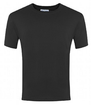 Holy Rosary Black PE T-Shirt with School Logo