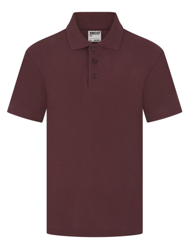 4th Burton (Edgehill) Scout Group Maroon Polo with Club Logo (Senior)