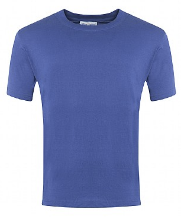 Belmont Royal Blue PE T-Shirt with School Logo