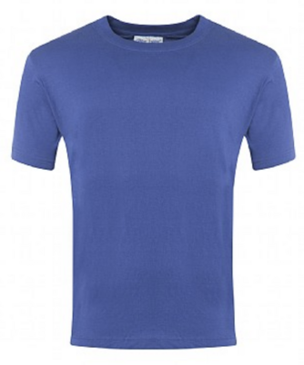 Belmont Royal Blue PE T-Shirt with School Logo