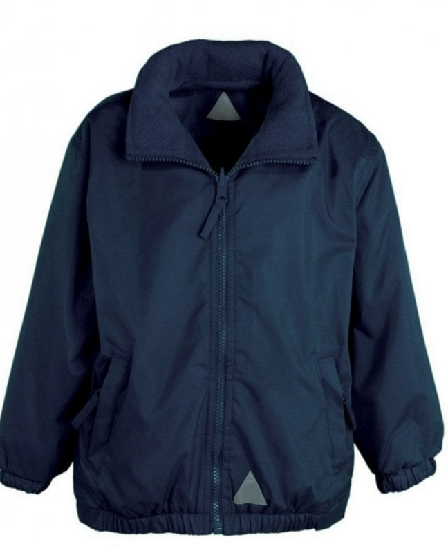 Fradley Park Navy Coat with School Logo