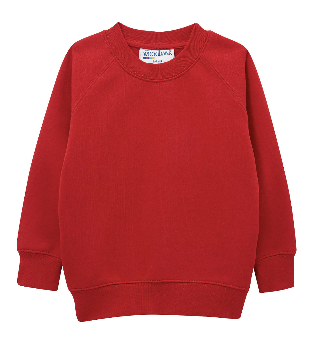 Manor Primary Red Sweatshirt with School Logo