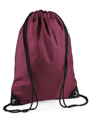 Garden Village Burgundy Gym Bag with School Logo