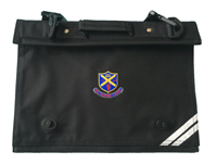 Richard Crosse Black Junior Document Case with school logo- Ref DC01