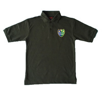 Saxon Hill Bottle Green Polo with School Logo