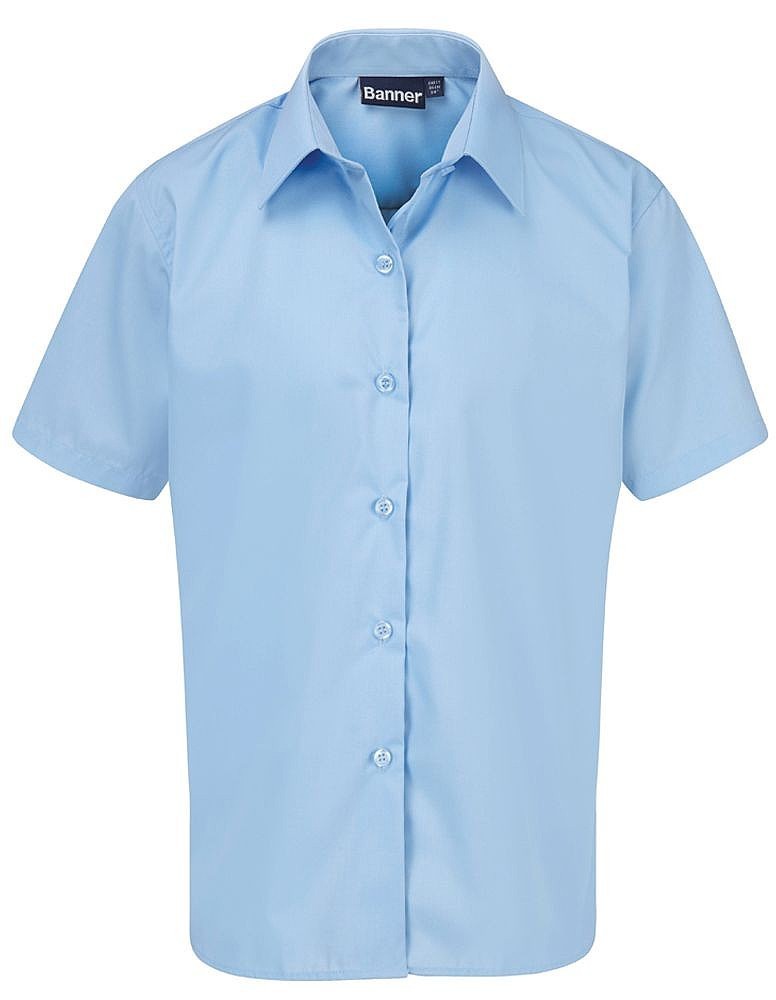 Girls Twin Pack Short Sleeve Blouse (Junior Sizes)
