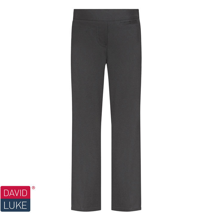 Girls Junior, Regular Fit Trousers, Colour: Black