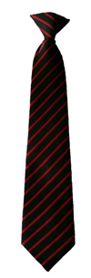 Howard Primary Black and Red School Tie (clip-on or long)