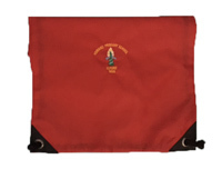 Howard Red Gym Bag with school logo