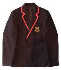 St Mary's Boys Eco-premier blazer with red braiding and school Logo