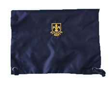 St Mary's Black Gym Bag with school logo