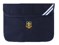 St Mary's Black Book Bag with school logo
