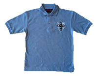 Holy Rosary Sky Blue Polo with School Logo