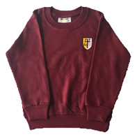 Lichfield St Peter and Paul Maroon Sweatshirt with School Logo