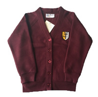 Lichfield St Peter and Paul Maroon Cardigan with School Logo