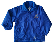 Yoxall St Peter's Royal Blue Reversible Coat with School Logo