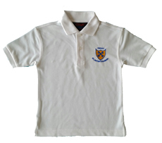 Yoxall St Peter's White PE Polo with School Logo