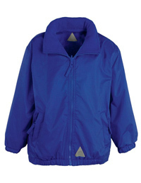 St George's Royal Blue Reversible Coat with School Logo