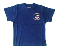 St George's Royal Blue PE T-Shirt with School Logo
