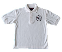 Fairmeadows White Polo with School Logo