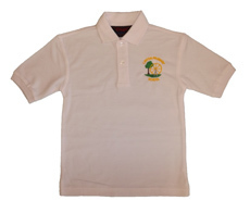 Linton White Polo with School Logo