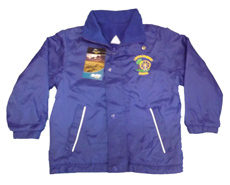 Linton Royal Blue Reversible Coat with School Logo