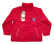 Newhall Community Red Reversible Coat with School Logo