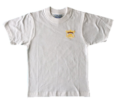 St Edward's White PE T-Shirt with School Logo