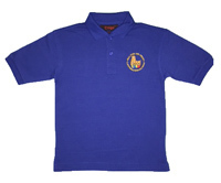 Walton Dark Royal Polo with School Logo