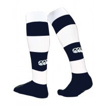 King Edward VI Canterbury Navy & White Hooped Sports Socks (Junior Sizes)