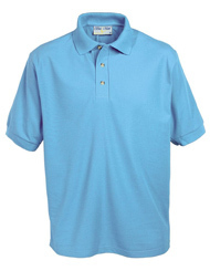 King Edward VI Sky Blue Polo Shirt with KES logo (Senior Sizes)