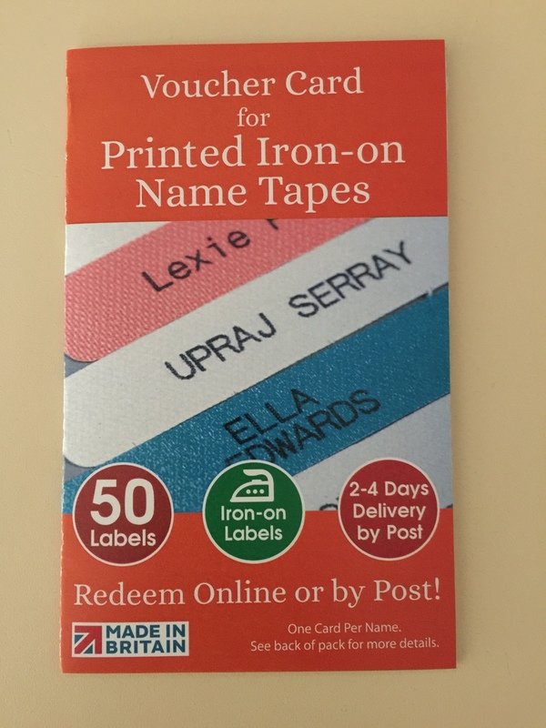 Name tags - Printed Iron on (50 Pack)